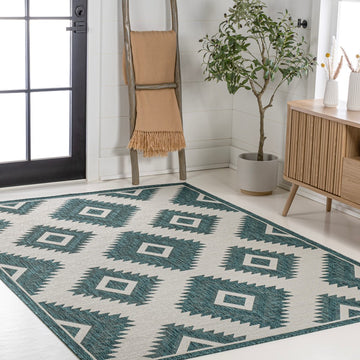 Lior Geometric Moroccan Diamond Area Rug